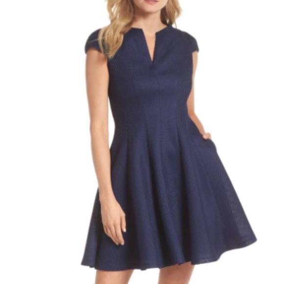 julia jordan fit and flare dress